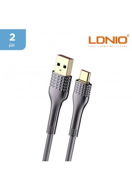 لدنيو - كيبل سريع للشحن ونقل البيانات بقوة 30 واط USB إلى TYPE-C بطول 2 متر  