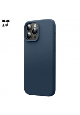 باوري - غطاء حماية سيليكون TBU لهاتف آيفون 15 plus - أزرق