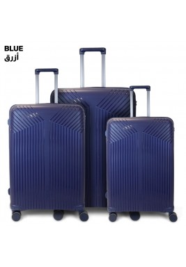 لاكي باور - طقم حقائب سفر 3 قطع - أزرق