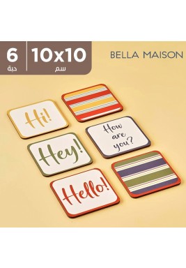 بيلا ميزون - طقم قواعد أكواب هالو 10 × 10 سم - 6 حبة