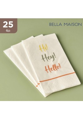 بيلا ميزون - مناديل هيلو 33 × 33 سم - 25 حبة