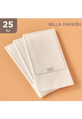 بيلا ميزون - مناديل اللذيذة 33 × 33 سم - 25 حبة