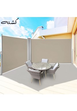 كشته - مظلة جانبية قابلة للسحب 2 شريحة - 6 م × 1.8 م