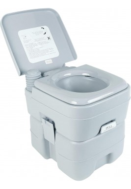 مرحاض محمول خارجي مزود بتدفق 20 لتر 