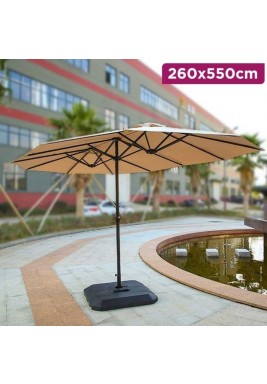 المظلة المزدوجة مع قاع الخزان 260 × 550 سم