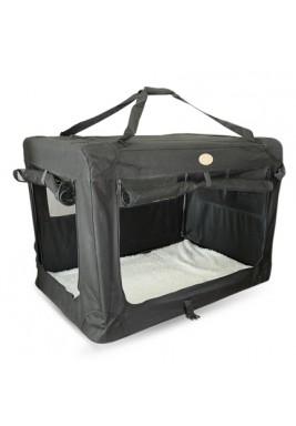 أكسفورد قفص الحيوانات الأليفة نسيج مقاوم للماء أنبوب فولاذي قابل للطي 81.3 × 58.4 × 58.4 سم