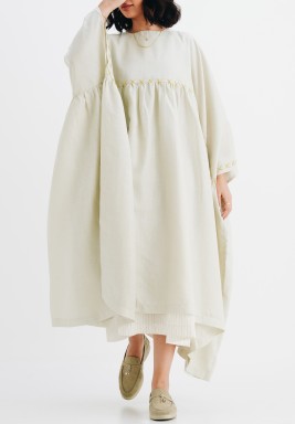 Beige Two Piece Kaftan