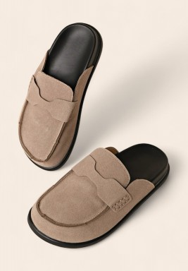 Beige Mules