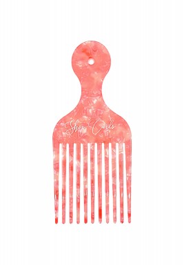 Shop Curls - Hair Pick Comb Pink