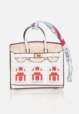 White Bag Charm