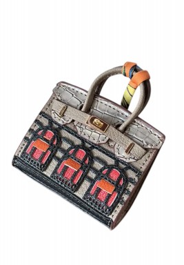 Taupe Bag Charm