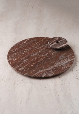 طبق مارمو دائري (وردي ترابي - L)