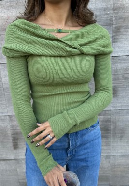 Green Wool Top 