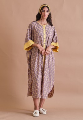 Yellow Light cotton kaftan