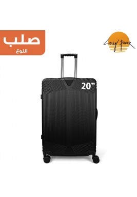 لاكي باور حقيبة سفر بعجلات أسود - 20 بوصة